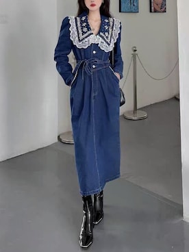 「ドール」｜contentoas　コンアスさん（レディース・165cm）の冬コーディネート