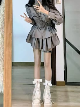 「ドール」｜contentoas　コンアスさん（レディース・165cm）の冬コーディネート