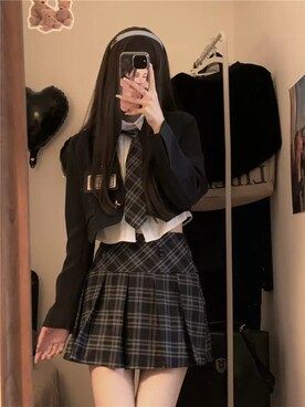 「韓国スタイル」｜「アイテム（その他）」を使った、contentoas　コンアスさん（レディース・165cm）の冬コーディネート