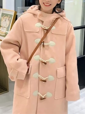 「アイテム（ピーコート、ピンク系）」を使った、contentoas　コンアスさん（レディース・158cm）の秋コーディネート
