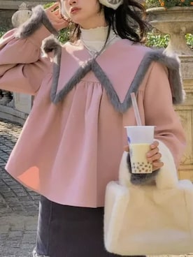 「韓国スタイル」｜「アイテム（その他）」を使った、contentoas　コンアスさん（レディース・164cm）の冬コーディネート