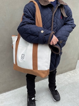 「CERCA（チェルカ）のアイテム」を使った、re0716さん（キッズ・110cm）の春コーディネート