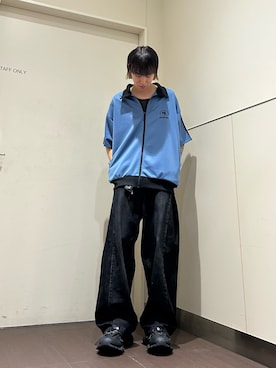 「tk.TAKEO KIKUCHI（ティーケータケオキクチ）のアイテム（ブルゾン）」を使った、kkkizukaさん（メンズ・171cm）の夏コーディネート