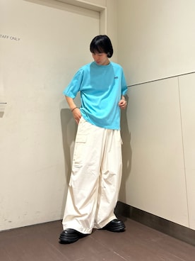 「tk.TAKEO KIKUCHI（ティーケータケオキクチ）のアイテム（その他シューズ）」を使った、kkkizukaさん（メンズ・171cm）の春コーディネート