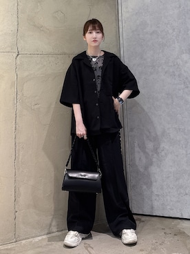 「tk.TAKEO KIKUCHI（ティーケータケオキクチ）のアイテム」を使った、MIKAさん（レディース・154cm）の夏コーディネート
