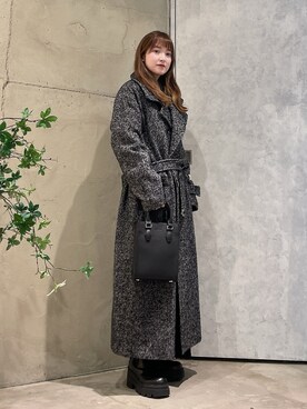 「tk.TAKEO KIKUCHI（ティーケータケオキクチ）のアイテム（その他アウター）」を使った、MIKAさん（レディース・154cm）の冬コーディネート