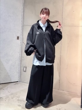 「tk.TAKEO KIKUCHI（ティーケータケオキクチ）のアイテム（トップス）」を使った、MIKAさん（レディース・154cm）の秋コーディネート