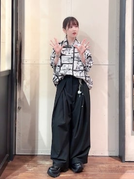「tk.TAKEO KIKUCHI（ティーケータケオキクチ）のアイテム」を使った、MIKAさん（レディース・154cm）の秋コーディネート