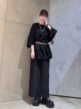 「tk.TAKEO KIKUCHI（ティーケータケオキクチ）のアイテム」を使った、MIKAさん（レディース・154cm）の夏コーディネート