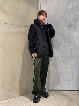 「tk.TAKEO KIKUCHI（ティーケータケオキクチ）のアイテム（スウェット）」を使った、MIKAさん（レディース・154cm）の秋コーディネート