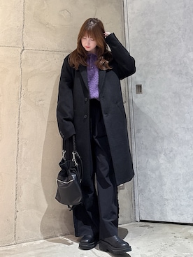 「tk.TAKEO KIKUCHI（ティーケータケオキクチ）のアイテム」を使った、MIKAさん（レディース・154cm）の冬コーディネート