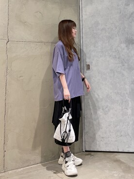 「tk.TAKEO KIKUCHI（ティーケータケオキクチ）のアイテム（アクセサリー）」を使った、MIKAさん（レディース・154cm）の夏コーディネート