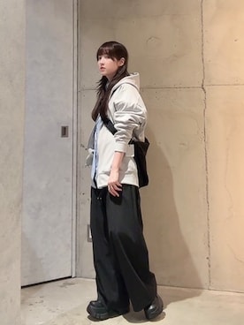 「tk.TAKEO KIKUCHI（ティーケータケオキクチ）のアイテム」を使った、MIKAさん（レディース・154cm）の秋コーディネート