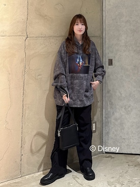 「tk.TAKEO KIKUCHI（ティーケータケオキクチ）のアイテム」を使った、MIKAさん（レディース・154cm）の冬コーディネート