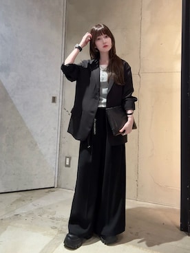 「tk.TAKEO KIKUCHI（ティーケータケオキクチ）のアイテム（バッグ）」を使った、MIKAさん（レディース・154cm）の夏コーディネート