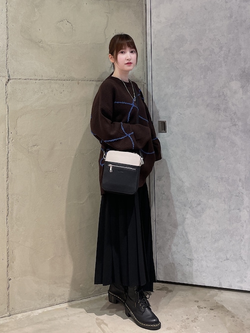 セール】◇バイカラースクエアボックスショルダーバッグ