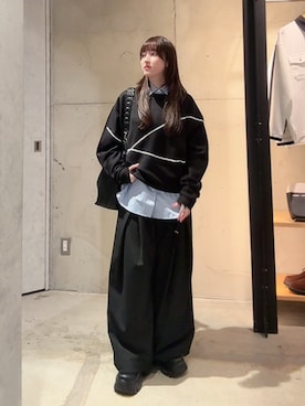 「tk.TAKEO KIKUCHI（ティーケータケオキクチ）のアイテム」を使った、MIKAさん（レディース・154cm）の秋コーディネート