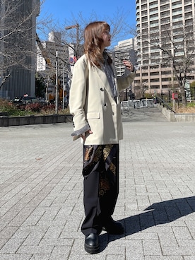 「tk.TAKEO KIKUCHI（ティーケータケオキクチ）のアイテム（財布/小物）」を使った、MIKAさん（レディース・154cm）の冬コーディネート