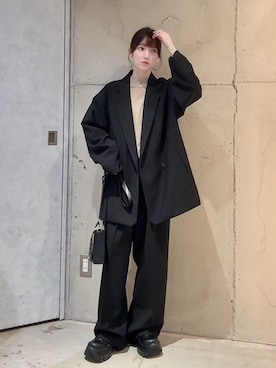 「tk.TAKEO KIKUCHI（ティーケータケオキクチ）のアイテム（ジャケット/アウター）」を使った、MIKAさん（レディース・154cm）の秋コーディネート
