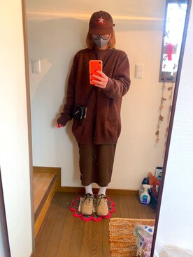 「MARC JACOBS（マークジェイコブス）のアイテム（トップス）」を使った、marukoさん（レディース・161cm）の冬コーディネート