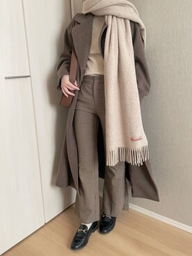 「SLOBE IENA（スローブイエナ）のアイテム（その他アウター）」を使った、cochiさん（レディース・161cm）の冬コーディネート