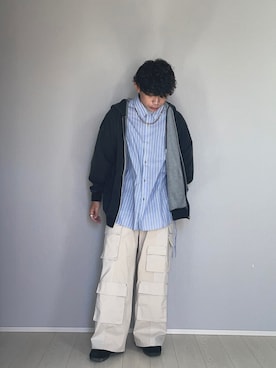「MSG（エムエスジー）のアイテム」を使った、UW168さん（メンズ・175cm）の秋コーディネート