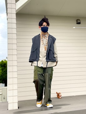 「リドム」｜「アイテム（ジャケット/アウター）」を使った、UW168さん（メンズ・175cm）の春コーディネート