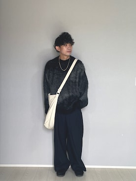 「HUF（ハフ）のアイテム（バッグ）」を使った、UW168さん（メンズ・175cm）の秋コーディネート