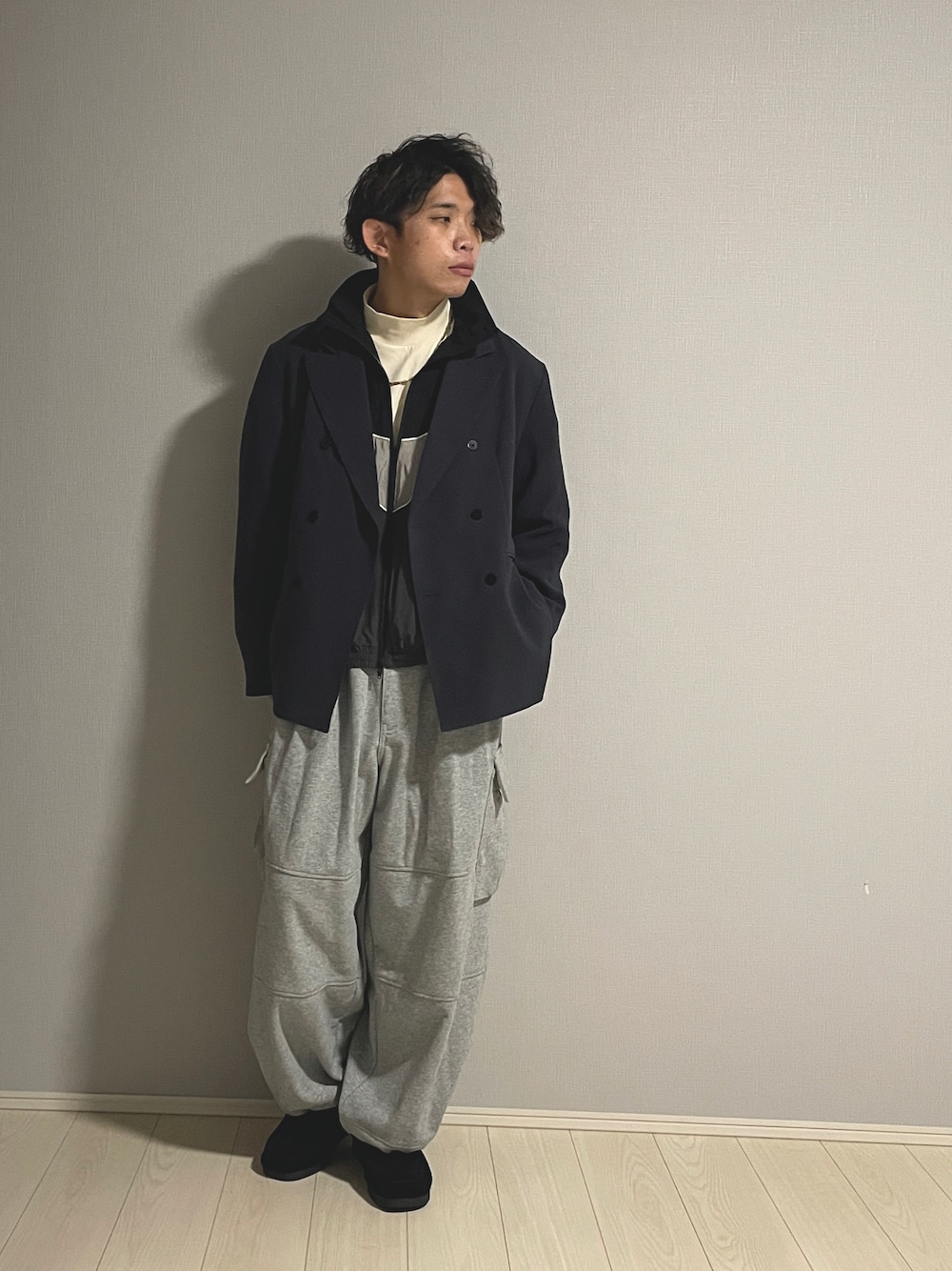 LIDNM（リドム）の「DOUBLE JACQUARD JACKET（テーラード