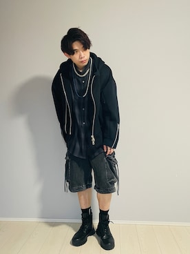 「Wizzard（ウィザード）のアイテム」を使った、UW168さん（メンズ・175cm）の春コーディネート