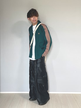 「HUF（ハフ）のアイテム（バッグ）」を使った、UW168さん（メンズ・175cm）の秋コーディネート