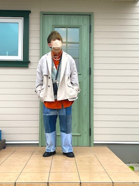 「RAGEBLUE（レイジブルー）のアイテム（ローファー）」を使った、UW168さん（メンズ・175cm）の春コーディネート