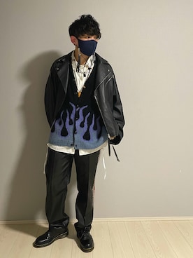 UW168さん（メンズ・175cm）の冬コーディネート