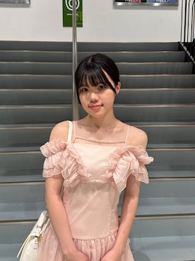 「OLIVE des OLIVE（オリーブデオリーブ）のアイテム（ワンピース/ドレス）」を使った、momonyan._さん（レディース・154cm）の夏コーディネート