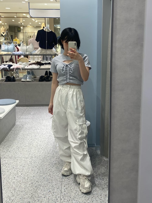 セール】ゆるたぽリボンカーゴパンツ（その他パンツ）｜OLIVE