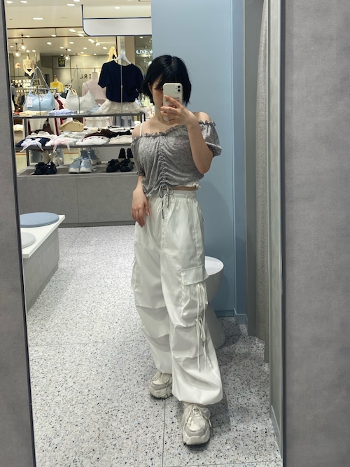 OLIVE des OLIVE ダブルリボンカーゴパンツ オリーブデオリーブ ロングセラー】ダブルリボンカーゴパンツ | OLIVE des OLIVE