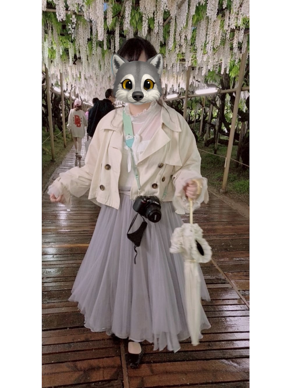 「LA BELLE ETUDEのアイテム（スカート、パープル系）」を使った、hiruneko32さん（骨格ナチュラル・レディース・165cm）の春コーディネートの1枚目の写真