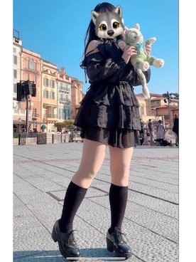 「アイテム（ワンピース/ドレス）」を使った、hiruneko32さん（レディース・165cm）の秋コーディネート