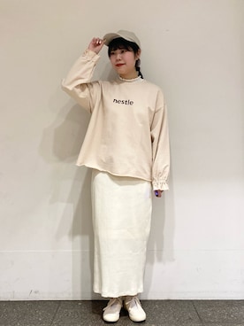 「Samansa Mos2（サマンサ モスモス）のアイテム（シューズ）」を使った、やのさん（レディース・163cm）の春コーディネート