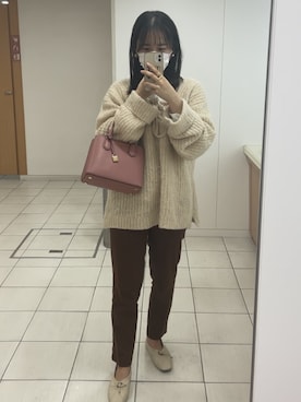 「大学生コーデ」｜「アイテム（パンプス）」を使った、nさん（レディース・159cm）の春コーディネート