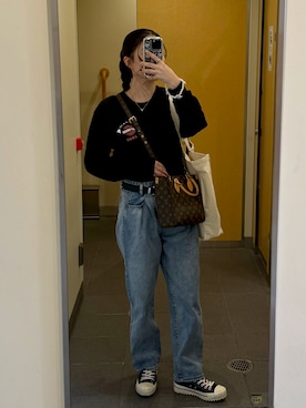 「CENE（セネ）のアイテム（リング）」を使った、mさん（レディース・162cm）の春コーディネート