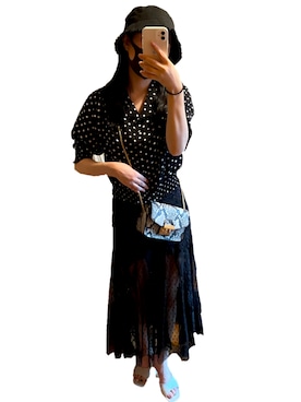 GRL(グレイル)の「レースドットチュールスカート(スカート)」 - WEAR