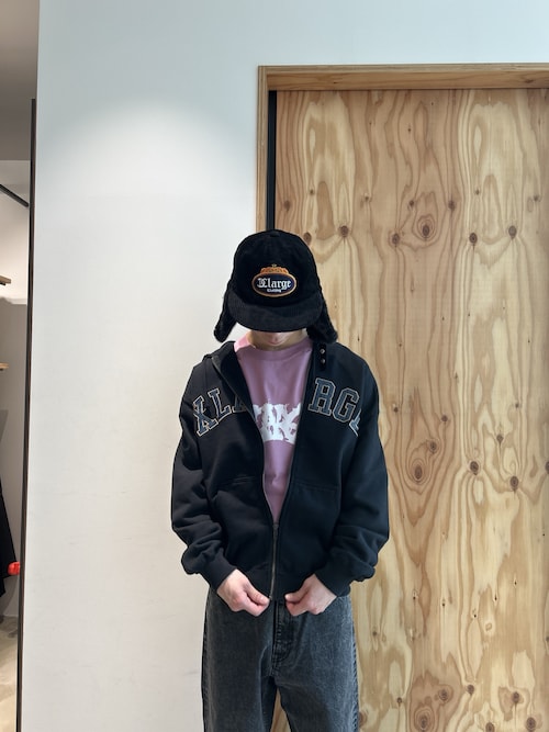 セール】PERFORATED LEATHER LOGO ZIP UP HOODED SWEATSHIRT（パーカー