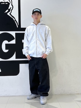 「XLARGE（エクストララージ）のアイテム」を使った、中野 翔太さん（メンズ・168cm）の秋コーディネート