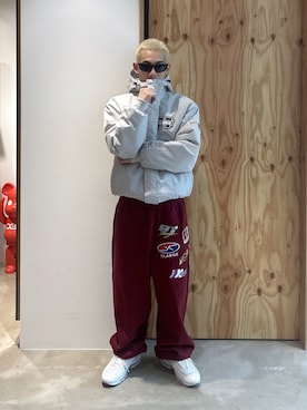 「アイテム（ナイロンジャケット）」を使った、中野 翔太さん（メンズ・168cm）の秋コーディネート