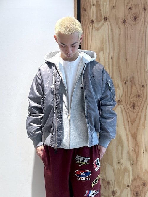 XLARGE×Champion REVERSE WEAVE ZIP UP HOODED SWEATSHIRT（パーカー