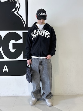 「XLARGE（エクストララージ）のアイテム」を使った、中野 翔太さん（メンズ・168cm）の春コーディネート