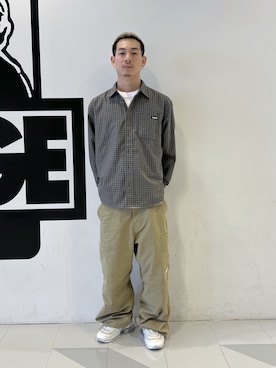 「XLARGE（エクストララージ）のアイテム」を使った、中野 翔太さん（メンズ・168cm）の春コーディネート