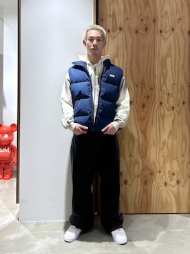 「アイテム（ベスト）」を使った、中野 翔太さん（メンズ・168cm）の秋コーディネート