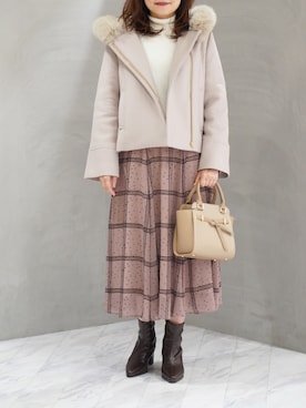 「NOELA（ノエラ）のアイテム（ジャケット/アウター）」を使った、ジェイアール名古屋タカシマヤさん（レディース・158cm）の秋コーディネート